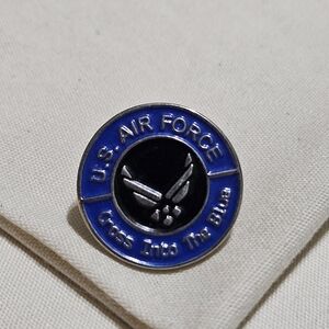 U.S. Air Force Logo and the Motto "Cross Into The Blue Lapel Pin